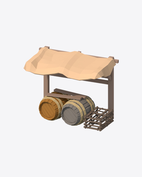 Low Po.y Tent Stall PNG