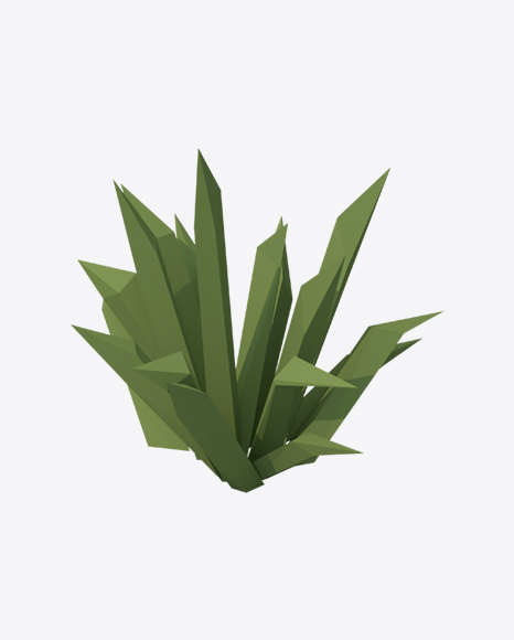 Low Poly Grass PNG