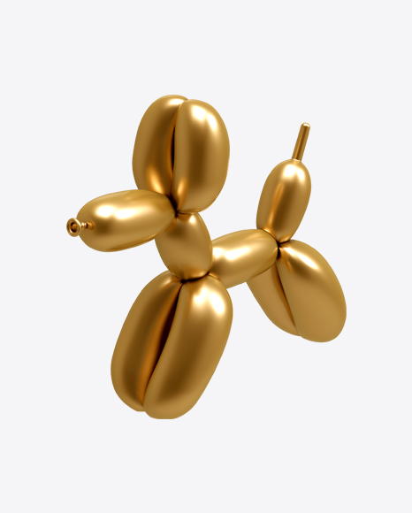 Golden Dog Balloon