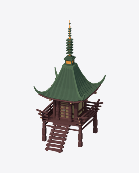 Low Poly Small Temple