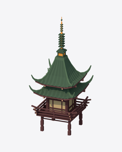 Low Poly Temple