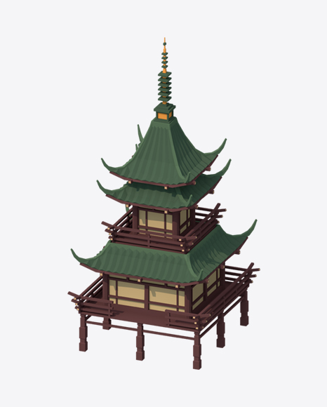 Low Poly Big Temple