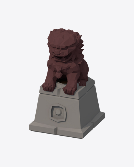 Low Poly Statue