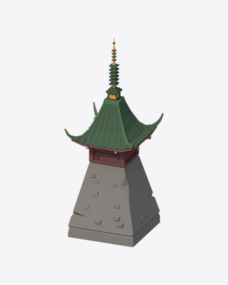 Low Poly Small Temple