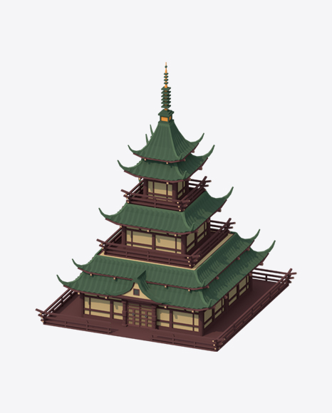 Low Poly Big Temple