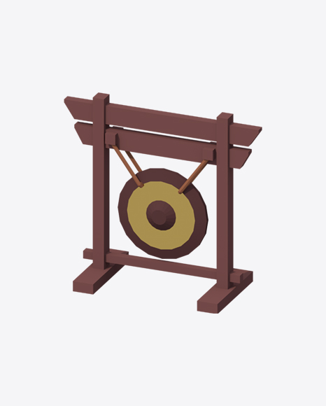 Low Poly Gong