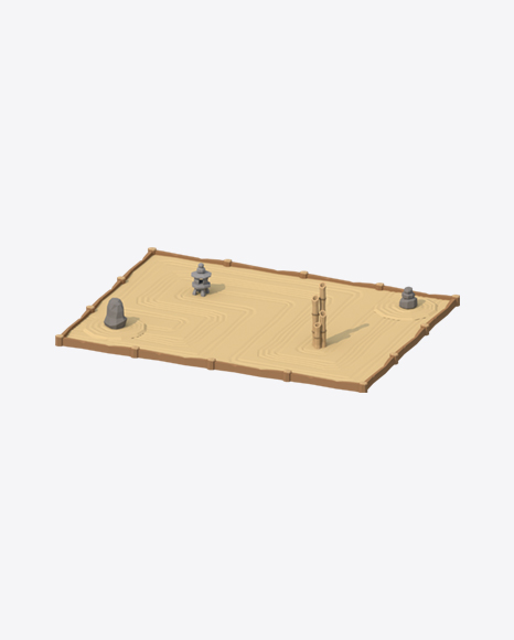 Low Poly Sand Garden