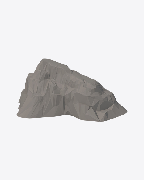 Low Poly Cliff PNG