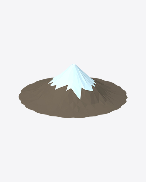 Low Poly Mountain PNG