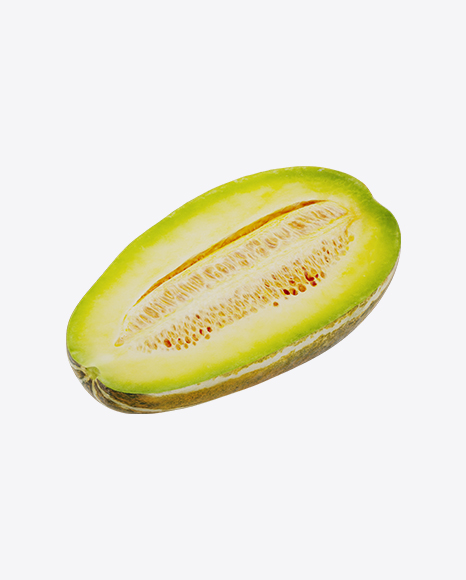 Half of Yellow Long Melon PNG