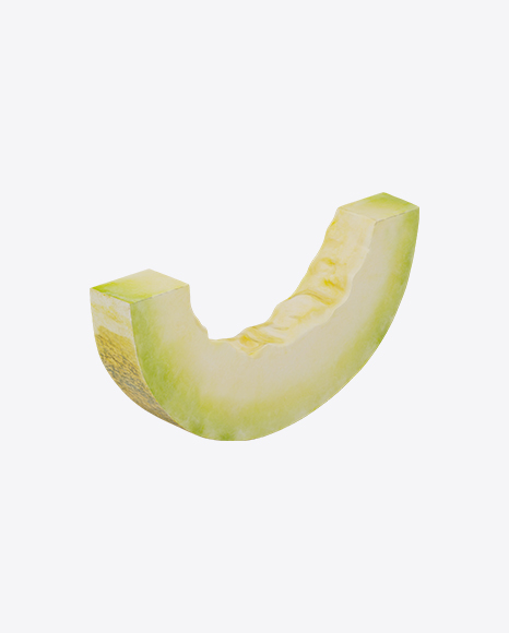 Yellow Long Melon Slice PNG
