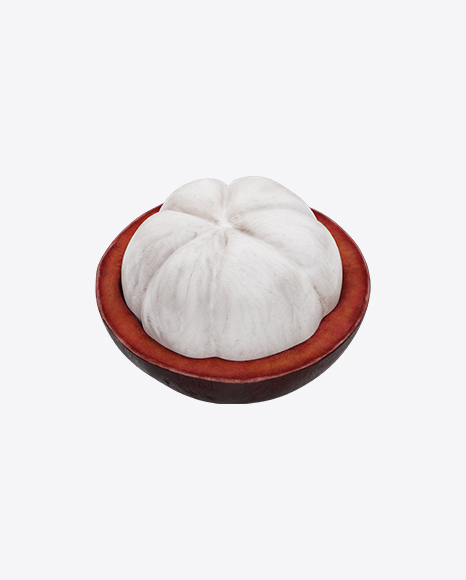 Mangosteen with Half Shell PNG
