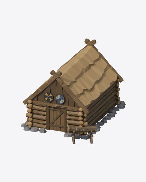 Low Poly Log House