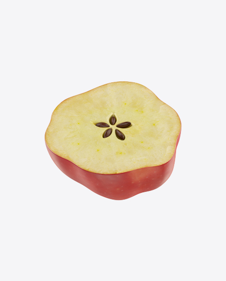 Half of Red Apple