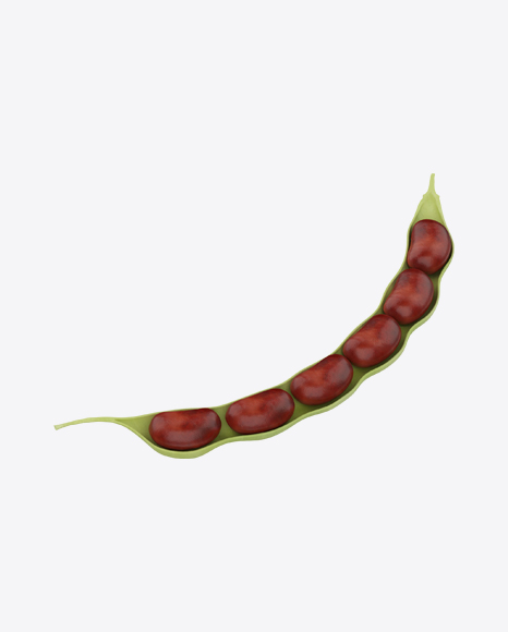 Opened Kidney Bean Pod