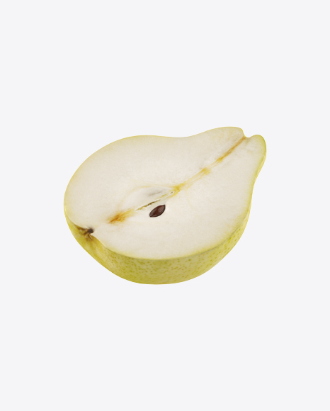 Half of Green Pear