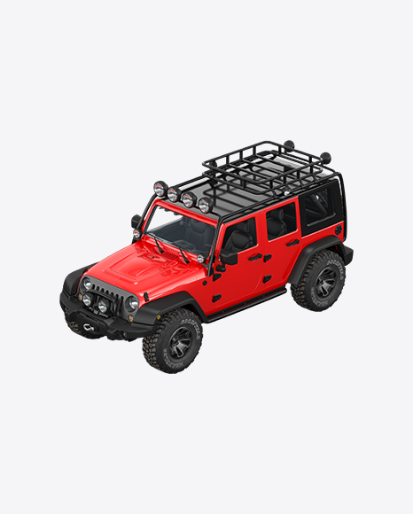Red Off-Road SUV