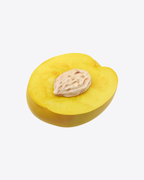 Half of Yellow Nectarine