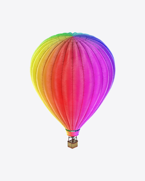 Rainbow Hot Air Balloon