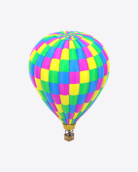 Neon Hot Air Balloon