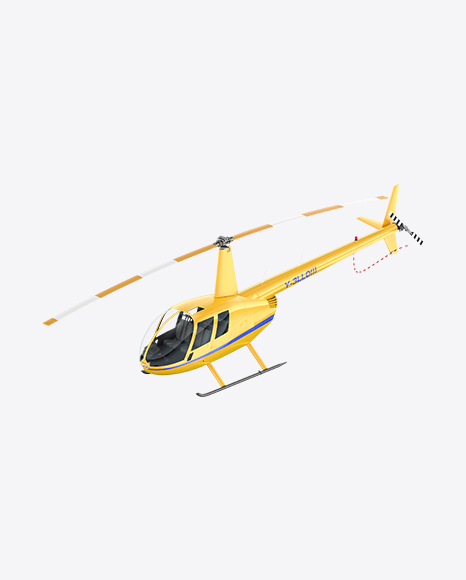 Yellow Light Helicopter