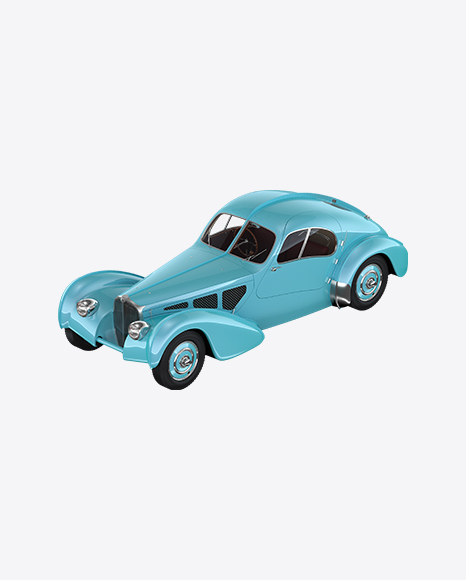 Blue Retro Car