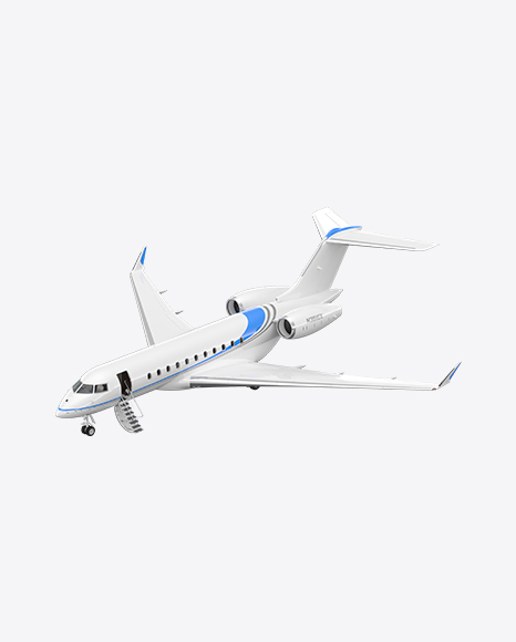 Landing Business Jet