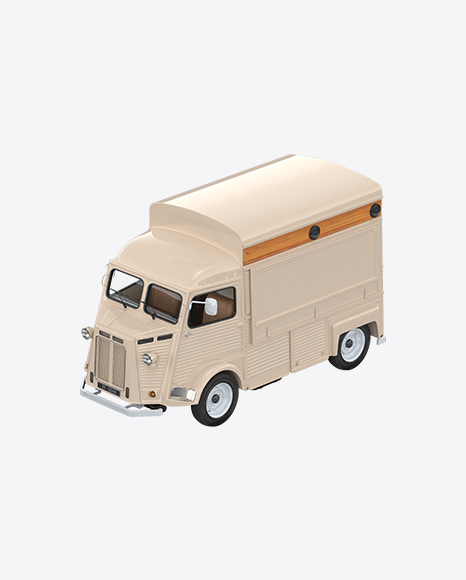 Beige Food Truck