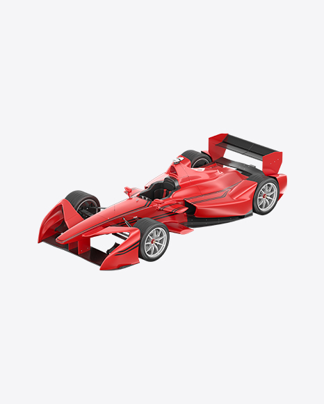 Red Electric Racing Car