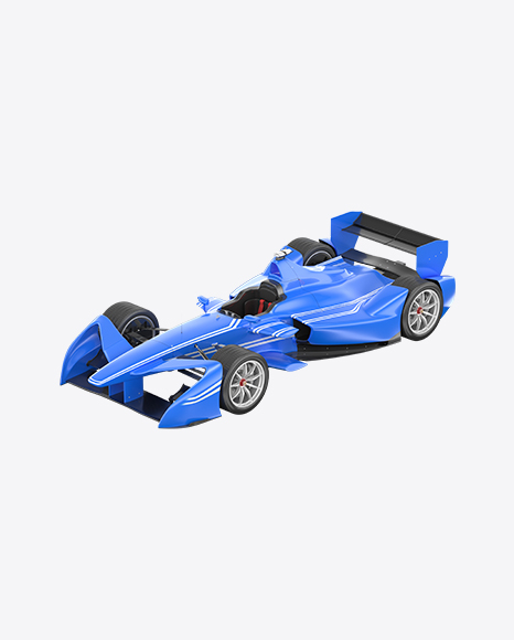 Blue Electric Racing Car