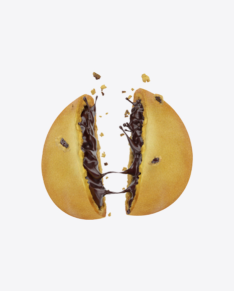 Cracked Cookie with Chocolate Filling