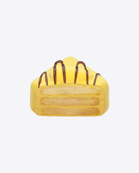 Half of Yellow Petit Four