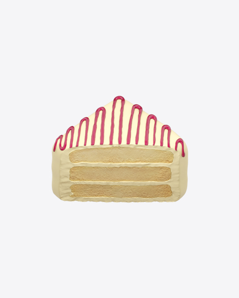 Half of White Petit Four