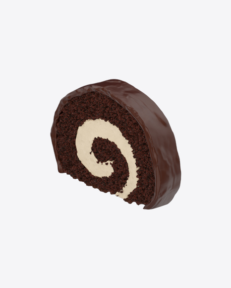 Chocolate Swiss Roll Slice