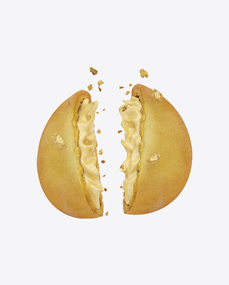 Cracked Cookie with Vanilla Filling