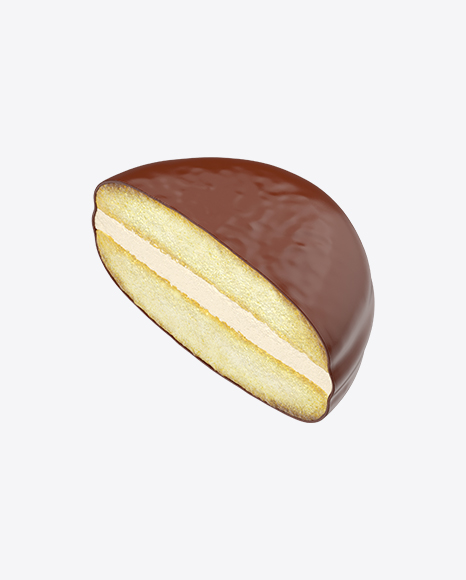 Half of Chocolate Coated Snack Cake