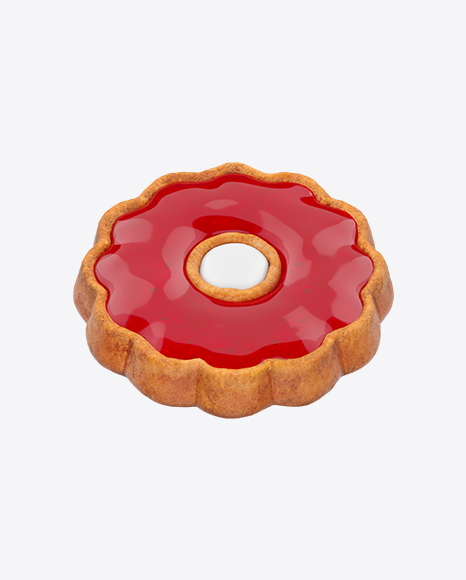 Cookie with Strawberry Jelly