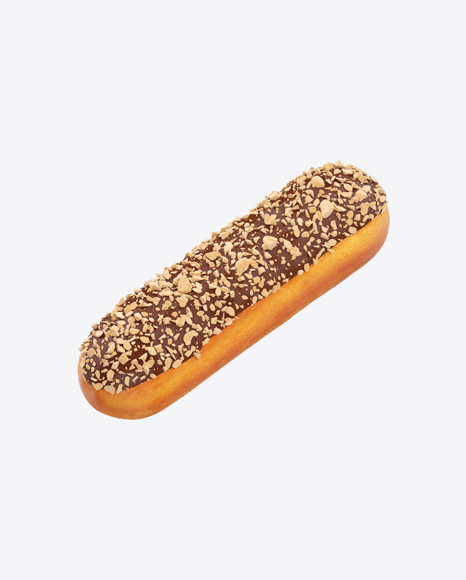Eclair with Nut Crumbs