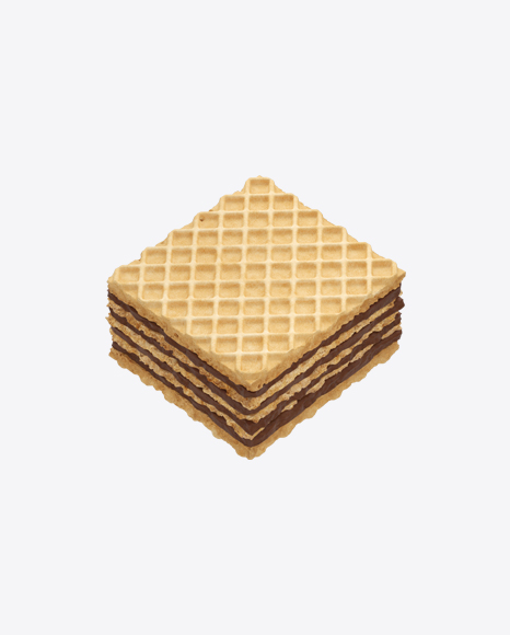 Squre Wafer with Chocolate Cream