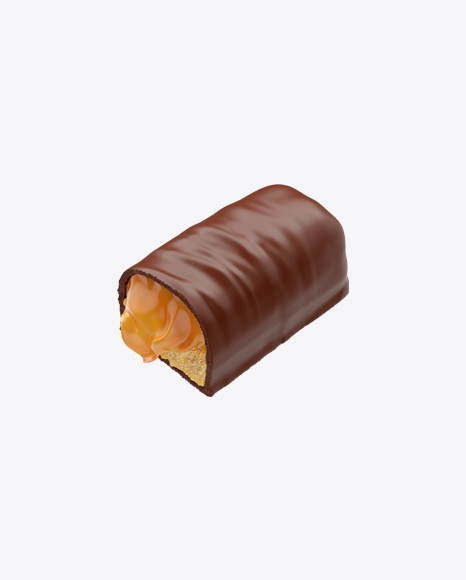 Half of Chocolate Covered Mini Cookie Bar
