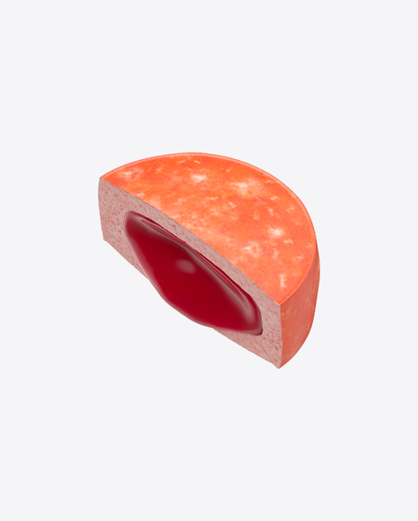 Half of Liquid Filled Bubble Gum