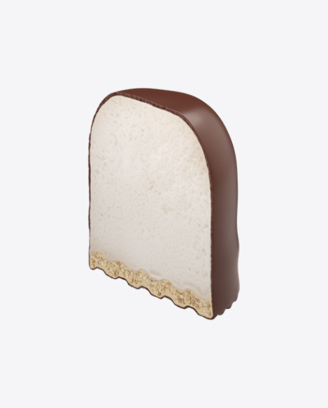Half of Chocolate Coated Marshmallow Cake
