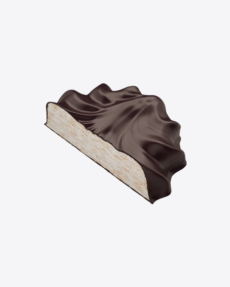 Half of Chocolate Coated Marshmallow