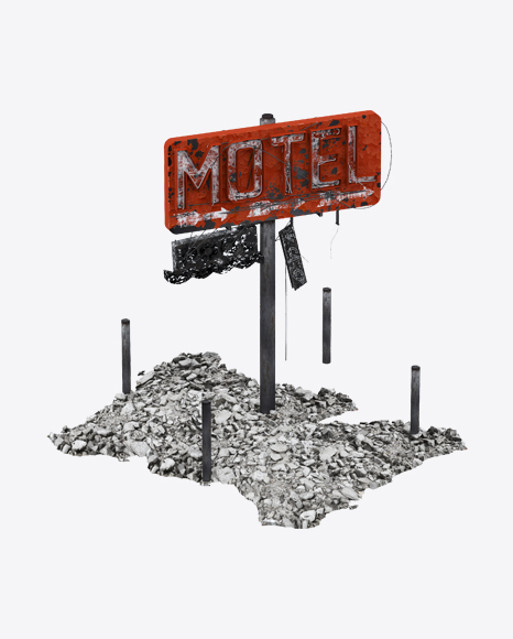 Damaged Billboard PNG