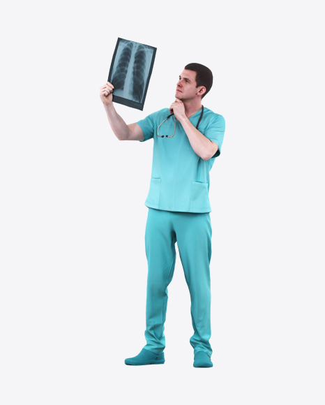 Doctor with X-ray PNG