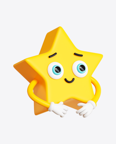 Download Star Toon Character Transparent PNG on YELLOW Images