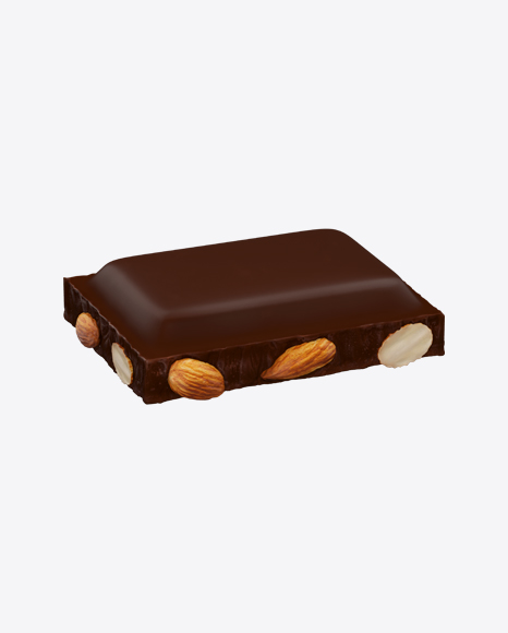 Dark Chocolate Piece with Almonds