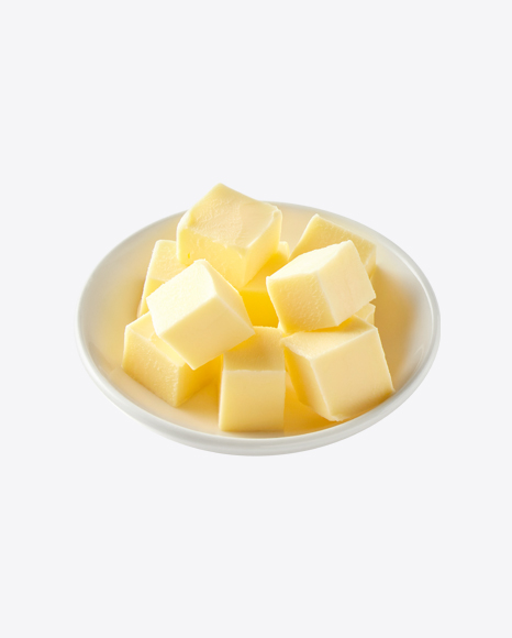 Butter Cubes in Bowl