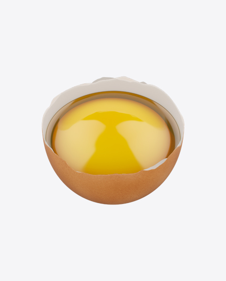 Half of Raw Egg