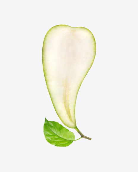 Half of Conference Pear PNG